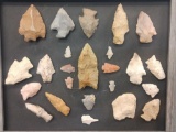 24 Arrowheads Native American Artifact