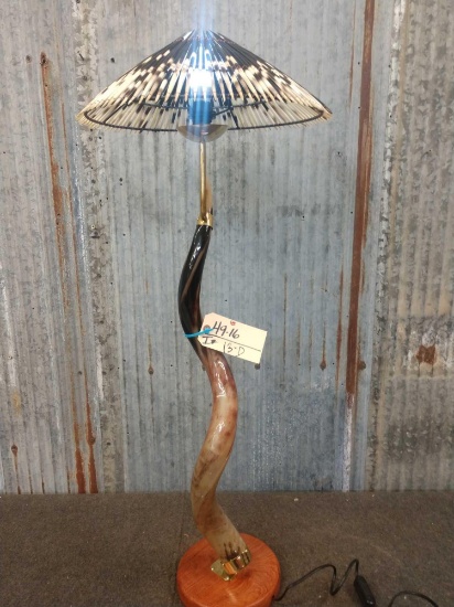 Beautiful Polished African Kudu Horn Accent Lamp