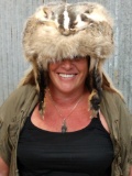 Badger Fur Mountain Man Hat