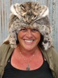 Bobcat Fur Mountain Man Hat