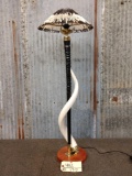 Outstanding African Kudu & Gemsbok Horn Lamp