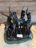 Frederic Remington Bronze Coming Thru The Rye