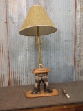 Zebra Foot Desk Lamp Taxidermy