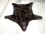Big Black Bear Rug Taxidermy