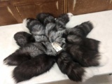 10 Big Bushy Silver Fox Tails