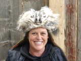 Badger Fur Mountain Man Hat Taxidermy