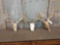3 Whitetail Antlers On Skull