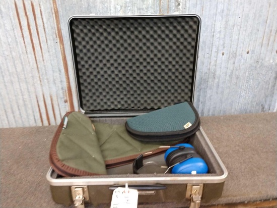 Handgun hard case with extras
