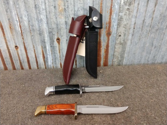 2 Buck #119 Fixed Blade Knives
