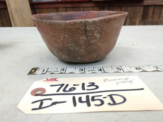 Native American Mississippi Pottery Bowl