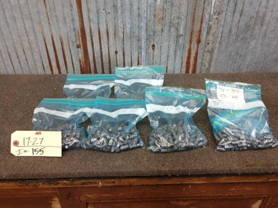 Approximately 550 44 caliber bullets