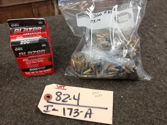 Approximately 500 Rounds Of .22 Ammunition