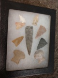 Nine small arrowheads