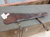 Vintage leather guns scabbard