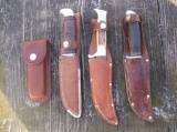 4 Vintage / Collectible Hunting Knives