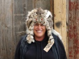 Bobcat Fur Mountain Man Hat