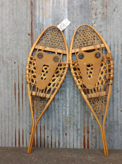 Pair Of Vintage Snow Shoes