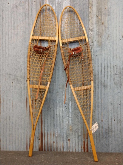 Pair Of Large Vintage Snowshoes
