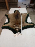 Raccoon Rug Taxidermy