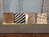4 African Skin Accent Pieces Taxidermy
