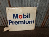 Vintage Mobile Premium Gasoline Advertising Sign