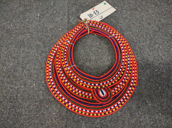 African Tribal Beaded Necklace