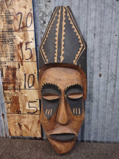 Wooden African Tribal Bask