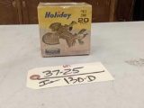 Vintage Holiday 20ga Shotgun Shell Box