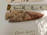 Illinois Dovetail Arrowhead Native American Artifact