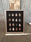 Extra Nice Replica Indian Arrowhead Display