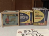 Vintage 410 Ammunition Lot 3 Full Boxes