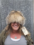 Badger Fur Bomber Style Hat