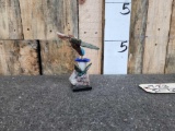 Stone Hand Carved Hummingbird Figurine