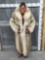 Beautiful Coyote Fur Full Length Coat