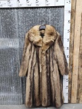 Raccoon Fur Full Length Coat