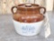 Stoneware Advertising Bean Crock Wisconsin