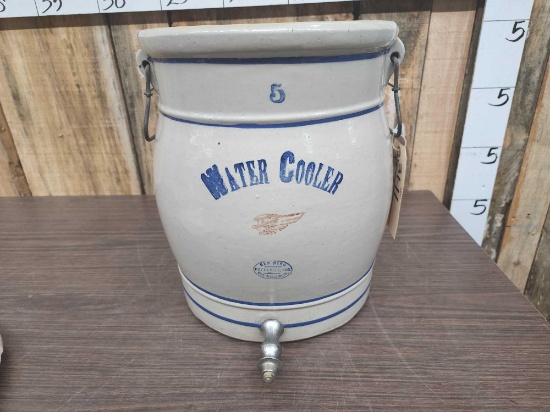5 Gallon Stoneware Crock Water Cooler Red Wing