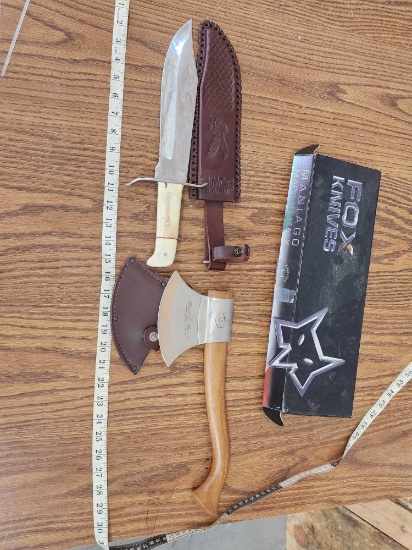 Bowie Knife & Hatchet Combo