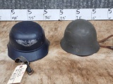 German Nazi Military Helmet & Bonus Helmet