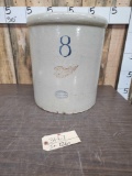 8 gal Union Stoneware Crock Red Wing