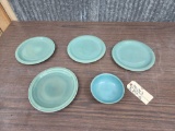 Pottery Plates & Bowl