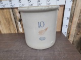 10 gal Union Stoneware Crock Red Wing