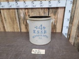 4 gal E.S.&B. Stoneware Crock