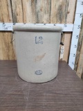 12 Gal. Union Stoneware Crock Red Wing