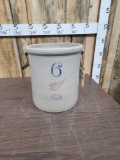 6 Gal. Union Stoneware Crock Red Wing