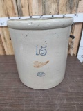 15 gal Union Stoneware Crock Red Wing