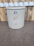 10 gal Union Stoneware Crock Red Wing