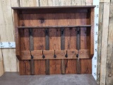 Hand Crafted Pine Coat Rack