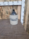 Stoneware Crock Advertising Jug