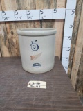 5 gal Union Stoneware Crock Red Wing